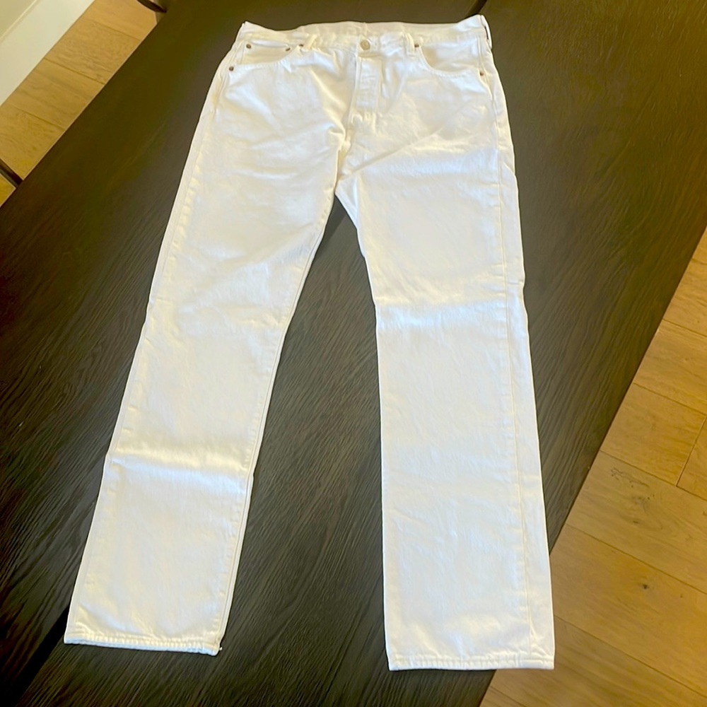 Levi’s 501 White Jeans